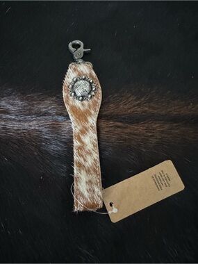 Genuine Cowhide Wrist Strap for Keys